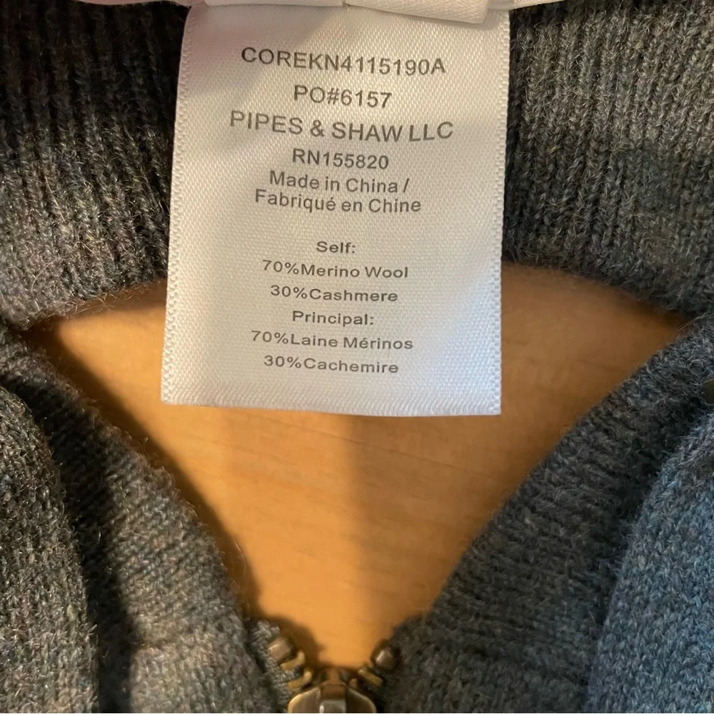 Veronica Beard Hoodie Dickey & Cuffs Wool Cashmere Blend Size 00-14